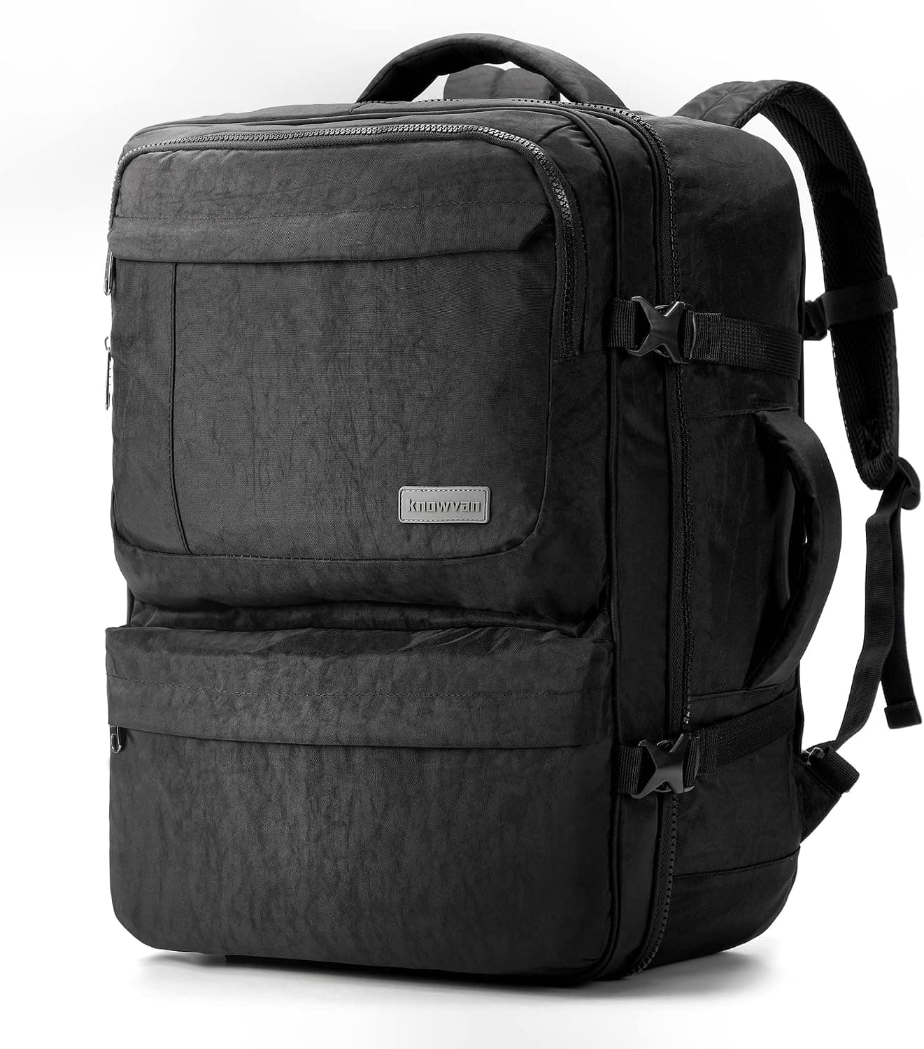 KNOWVAN Travel Backpack,44L Flight Approved Carry On Backpack for Men Women,Expandable Large Luggage Backpack Daypack Lightweight Business laptop Bag suitable for short-term travel and business trips