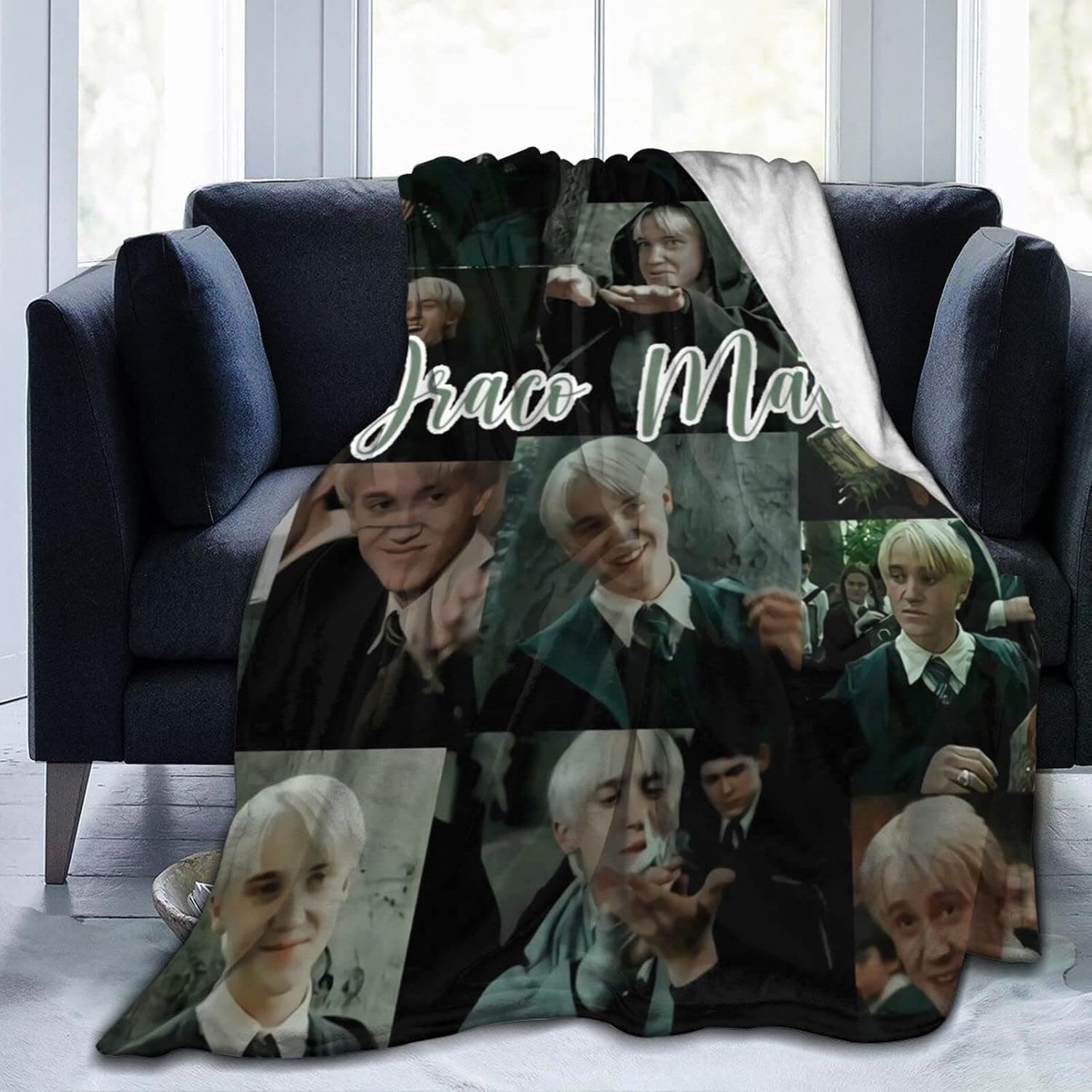 Ultra-Soft Flannel Fleece Blanket Lightweight All Season Throw Blankets Warm Cozy Air Conditioning Blanket for Living Room Couch Bed 50"X40"