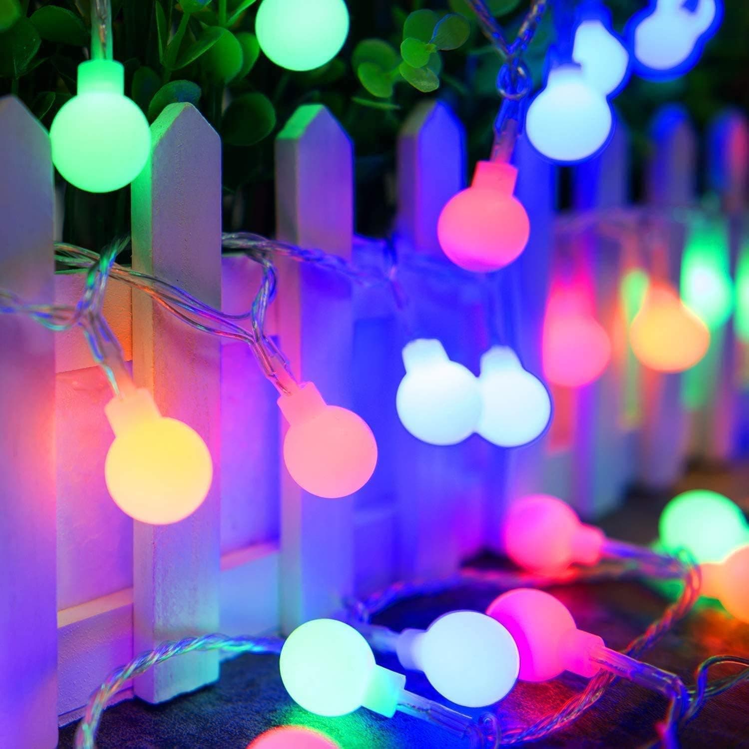 Atmospheric-CT Battery Operated USB 2 in 1 String Lights-33ft 100 LEDs Battery Operated String Lights Globe Fairy Lights with Remote Control for Outdoor/Indoor Bedroom[8 Modes,Timer ] (Multicolored)
