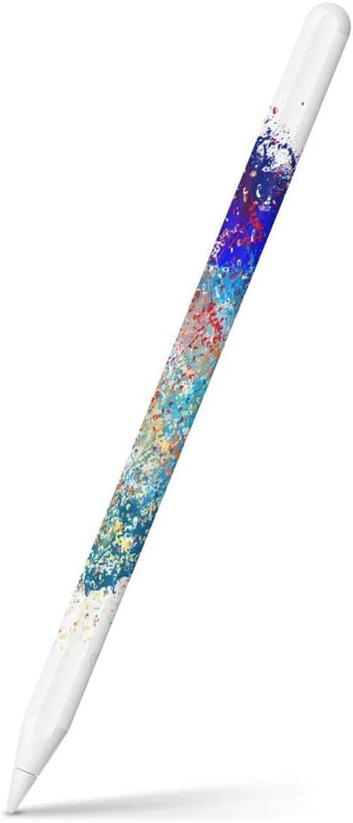 igsticker Ultra Thin Protective Body Stickers Skins Universal Decal Cover for Apple Pencil 2nd Generation (Apple Pencil Not Included) 008597 Ink　Green　Blue　Pattern　Paint