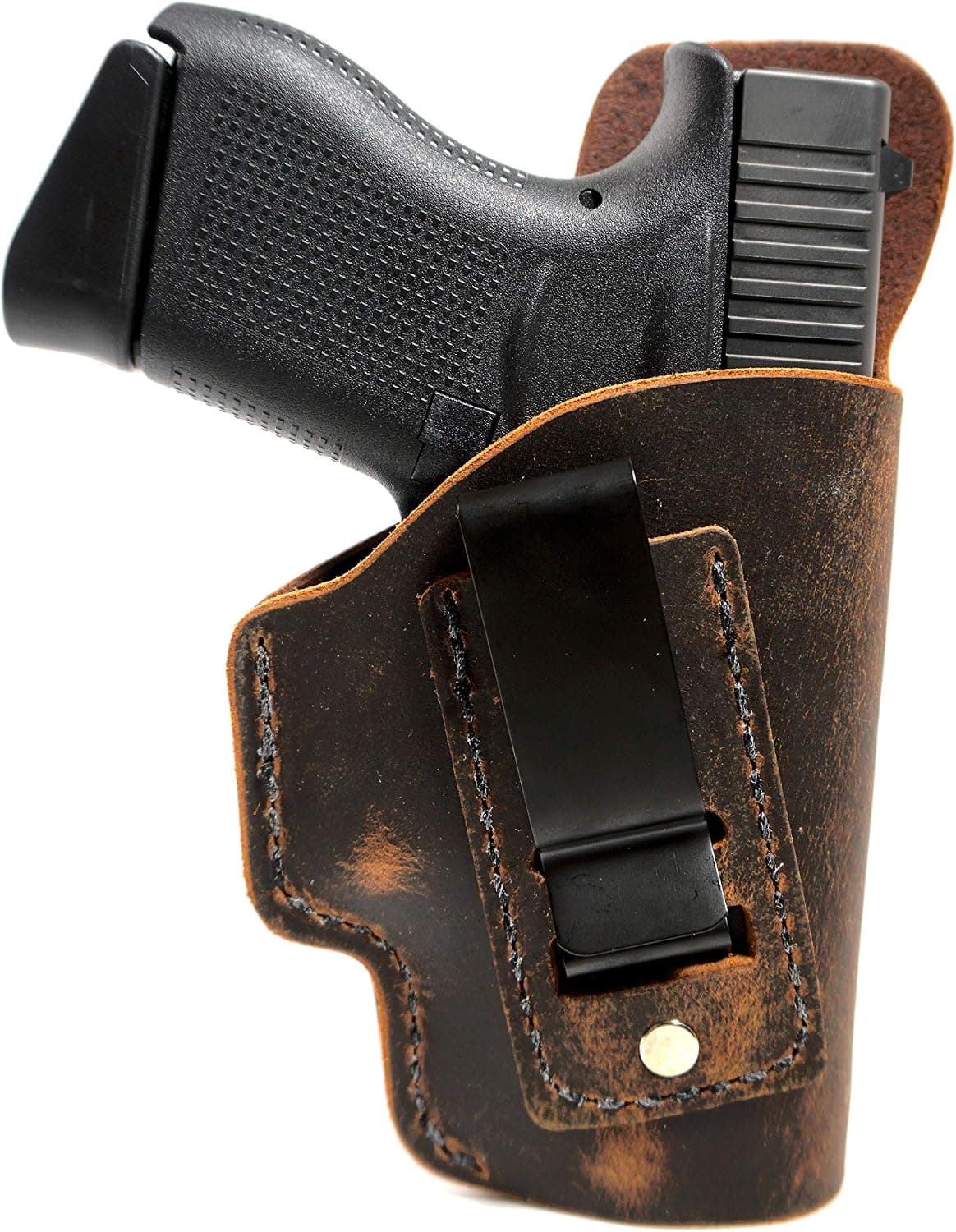 Muddy River Tactical Smith and Wesson (New) M&P Compact 2.0 - Natural Water Buffalo Hide - Soft Sided Leather Inside The Waistband (IWB) Concealed Carry Holster- IWB Holster