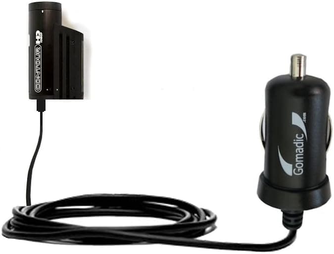 Gomadic Intelligent Compact Car/Auto DC Charger Suitable for The Contour HD/GPS/Plus / 2 / ROAM2-2A / 10W Power at Half The Size. Uses Gomadic TipExchange Technology