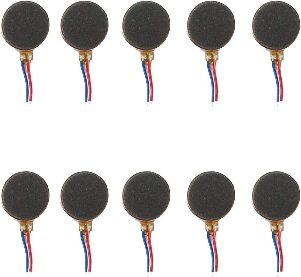 NW 10 pcs Coin Vibration Motor 3V 66mA Common Used Micro Vibration Motor for Cell Phone Toy