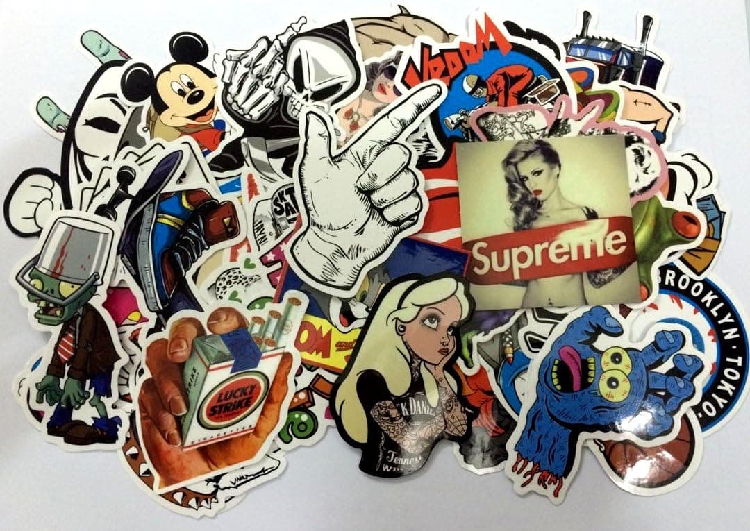 60PCS Random Decal Graffiti Sticker Bomb laptop Waterproof Stickers Skate mix lot