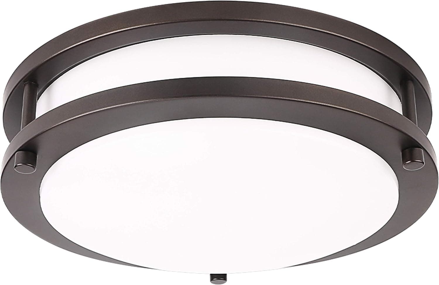 LE LED Flush Mount Ceiling Light, 10 inch Oil Runbbed Bronze Ceiling Light Fixture Dimmable, 1200lm 16W (120W Equivalent) Ceiling Lamp for Kitchen, Bedroom, Laundry, Living Room Hallway, 4000K White