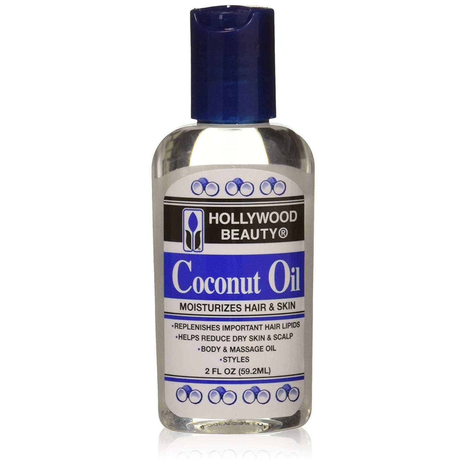 Hollywood Beauty Coconut Oil Travel Size 2 Oz