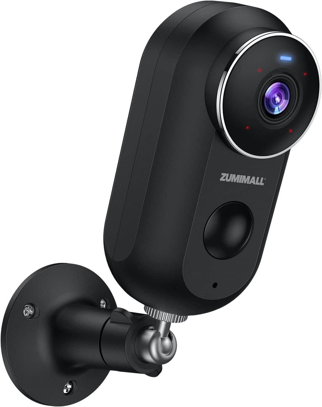 ZUMIMALL Outdoor Security Cameras, 2K FHD Battery Powered Wireless Indoor Surveillance Camera with Siren, Night Vision, PIR Motion Detection, Free Cloud Storage, IP66 Waterproof, 2.4G WiFi (No 5G)