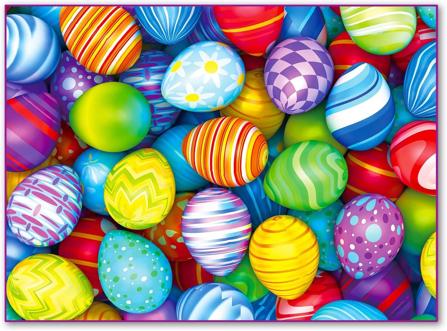 500 Pieces Jigsaw Puzzles for Adults and Teens and Kids Family Happy GIF Easter Eggs Puzzle (Easter Eggs)