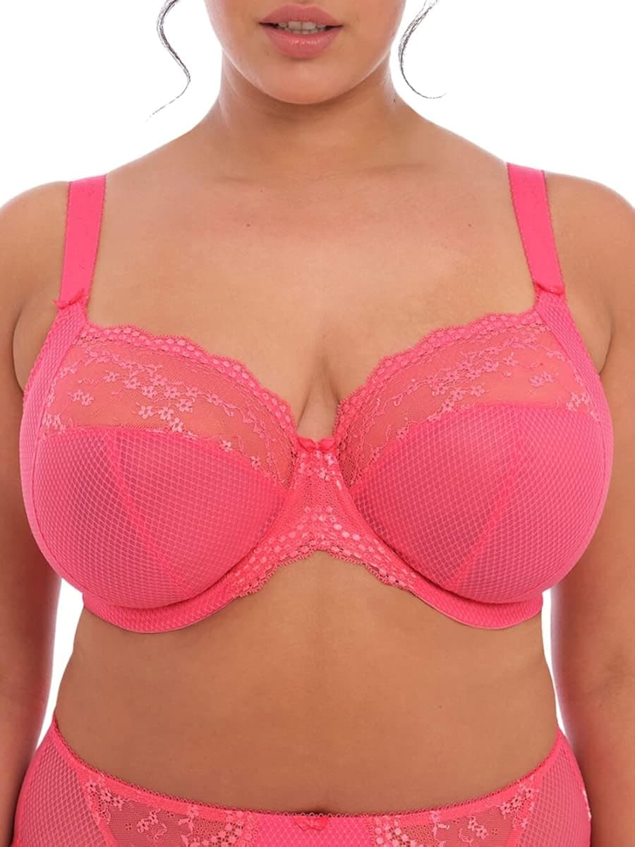 Elomi Women's Plus Size Charley Stretch Lace Underwire Plunge Bra