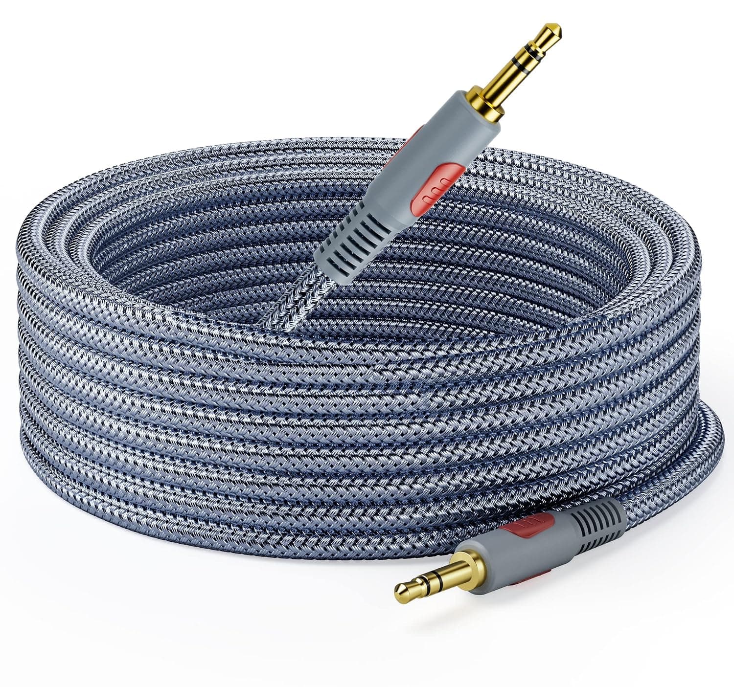 Ruaeoda Headphone Aux Cable 40 Ft, 3.5mm to 3.5 mm Long Aux Extension Cord Male to Male Stereo Outdoor Auxillary Audio Cable Cord