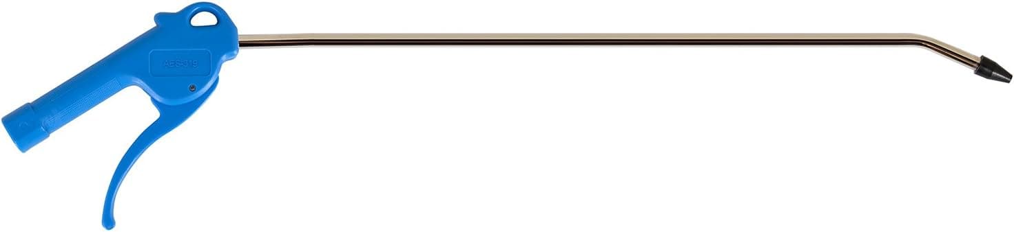 AES Industries Pneumatic Blow Gun with 15" Stainless Steel Nozzle and Rubber Non-Marring Tip