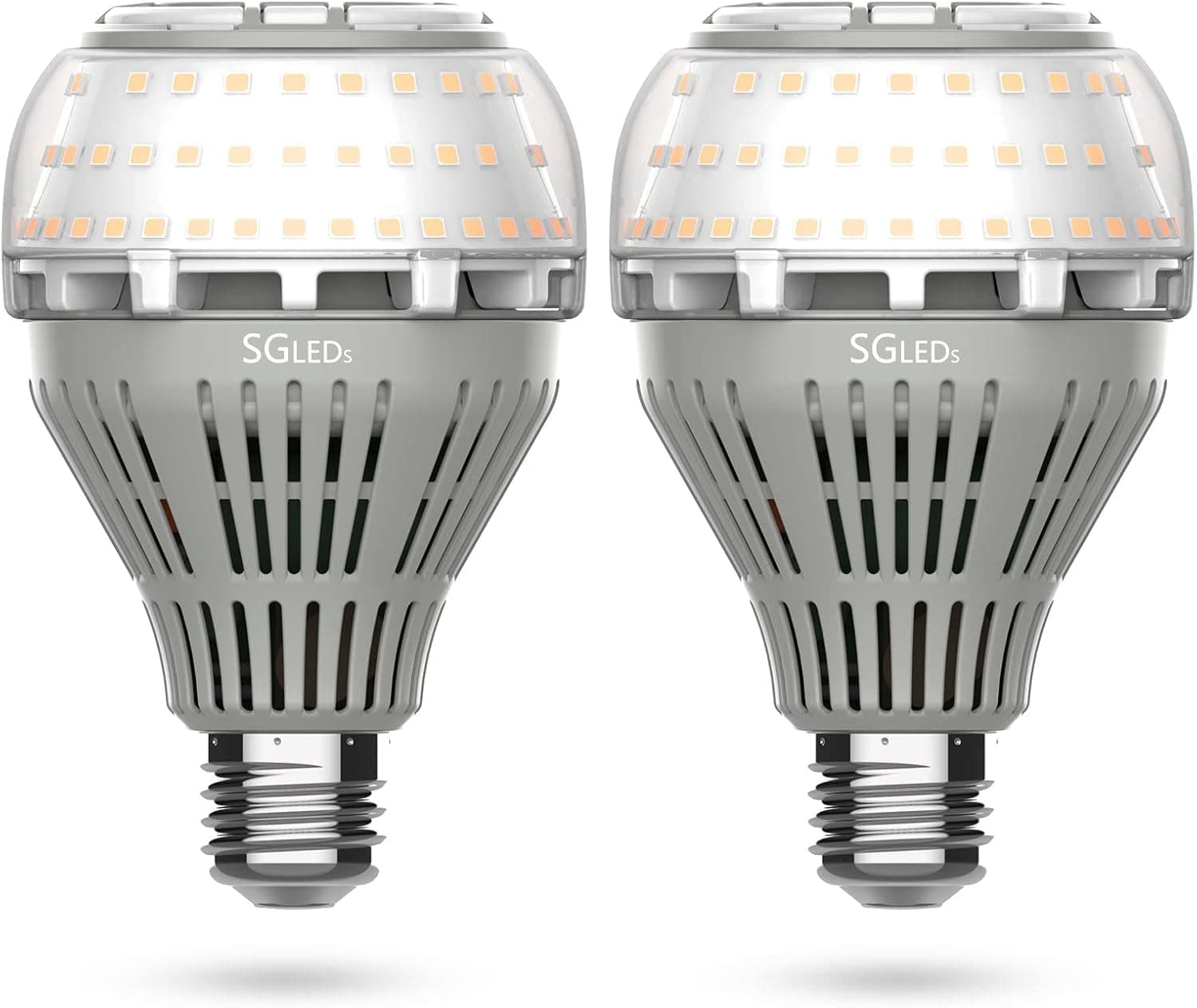 SGLEDs 2 Pack 200 Watt Equivalent LED Bulbs,A21 LED Light Bulbs,3000K Soft Warm Ceramic 4000lm Bright LED Light Bulbs No Flicker E26 Medium Screw Base Bulbs 22W Energy Saving for Home Use