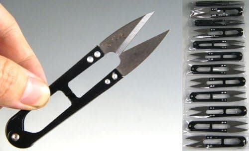 3X Protable Mnini Fishing Scissors Knife Braid Fishing Line Cutter Beading Fishing Tackle Tool