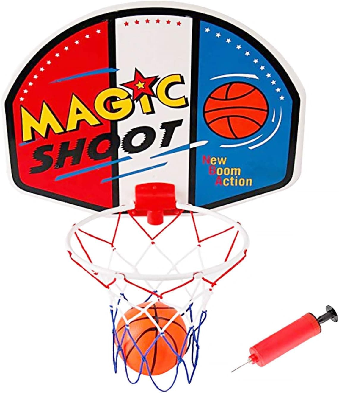 PowerTRC Magic Shot Mini Basketball and Hoop with Ball and Pump (16.5" x 13") Easy Assembly