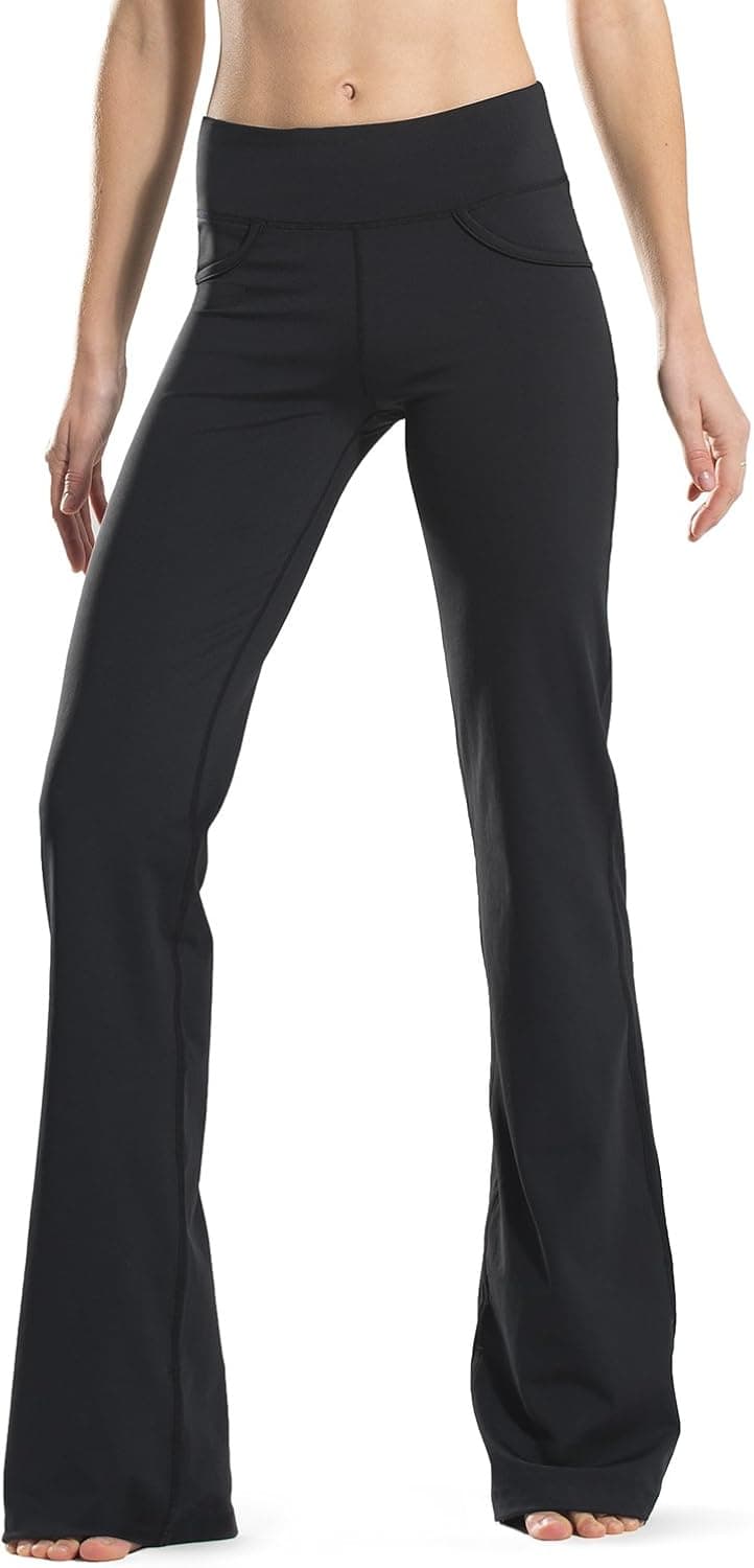 Safort 28" 30" 32" 34" Inseam Regular Tall Bootcut Yoga Pants, 4 Pockets, UPF50+