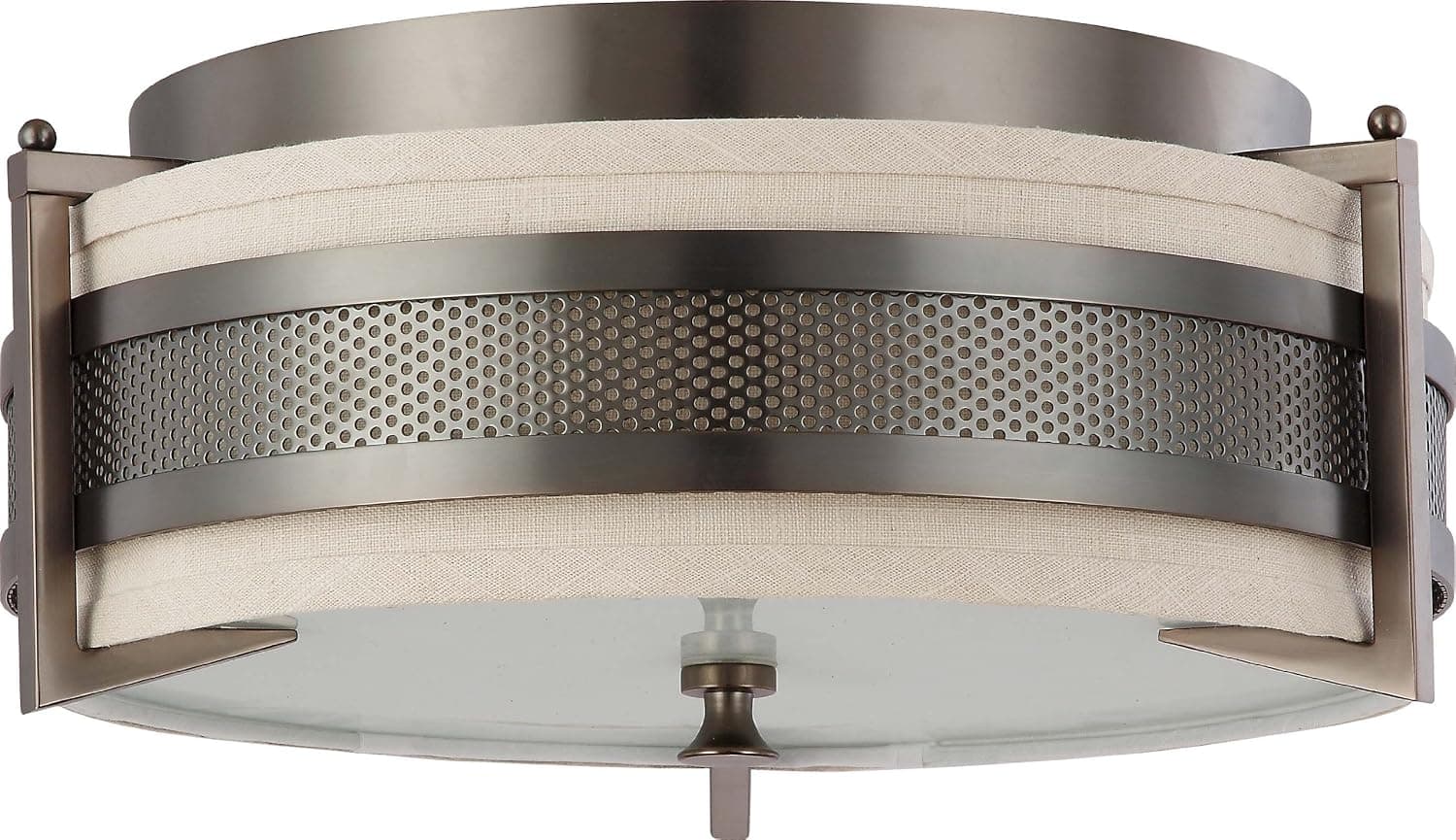 NUVO 60/4436 Three Light Flush Mount, Unknown, Bronze/Dark