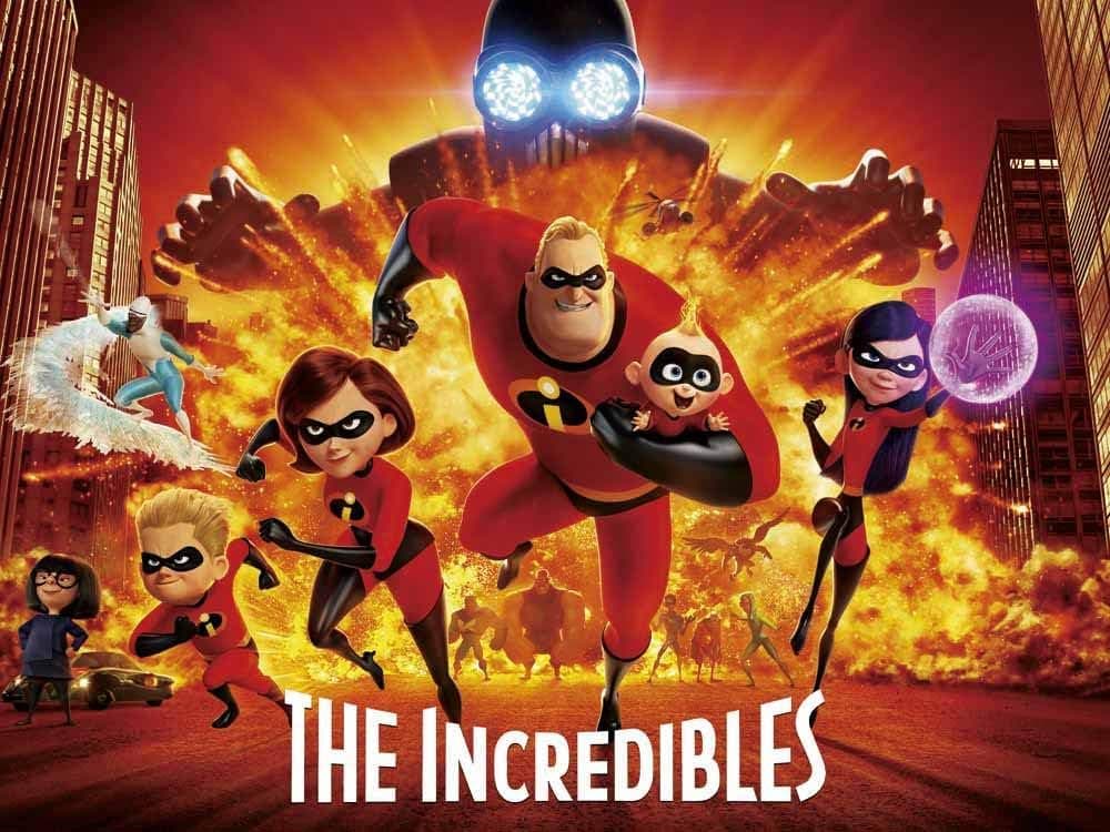 Incredibles Backdrop Birthday Party Photo Background Building Superhero Backdrops for Kids Birthday Party Wall Decorations