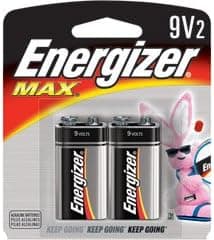 Energizer ENERGIZER MAX 9 VOLT2-PACK BATT 2-PACK BATT (Batteries & Chargers / 9V Batteries)