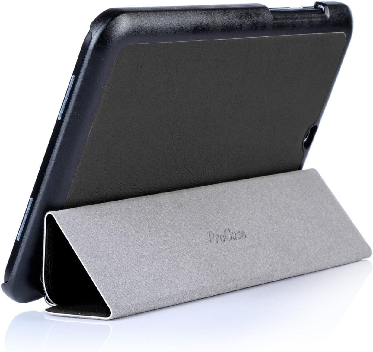 HP Stream 8 Case - ProCase SlimSnug Case for HP Stream 8 Tablet 5901, Ultra Slim and Light, Hard Shell Cover, with Stand, Exclusive for HP Stream 8 (Black)