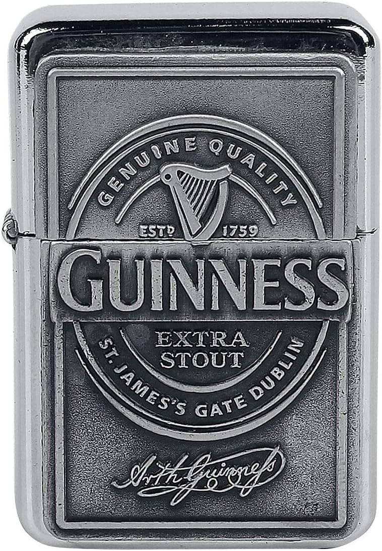 Guinness Wind-Proof Embossed Label Oil Lighter (Optional Gift Box)