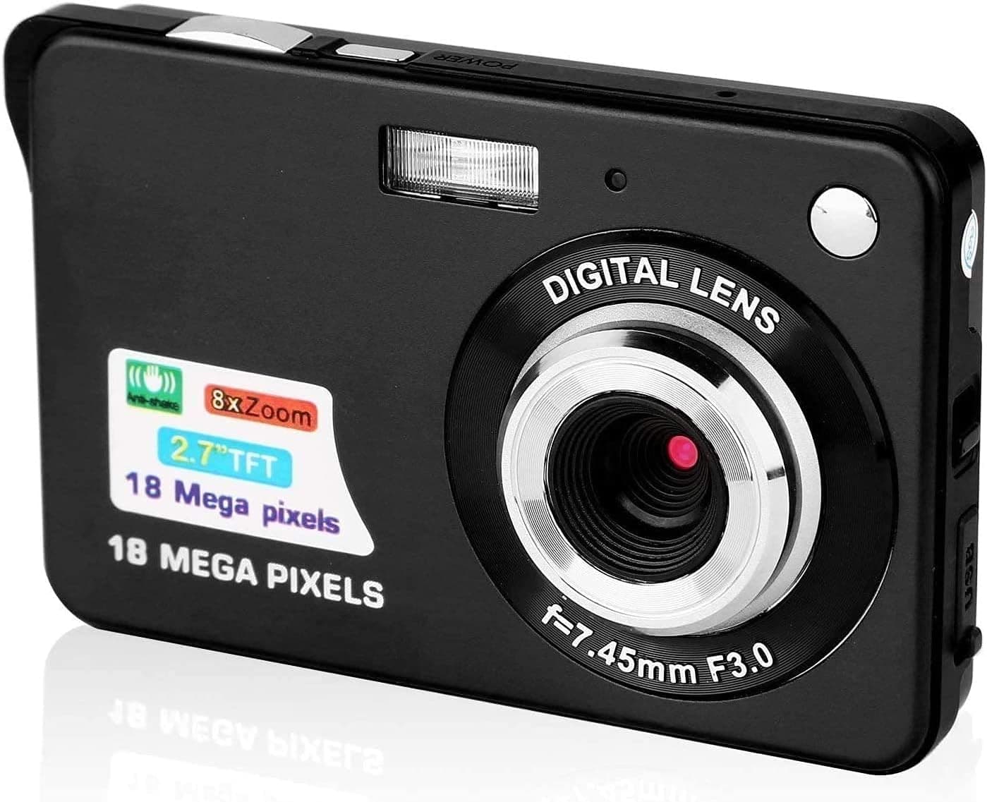 GordVE Digital Camera,2.7 Inch HD Camera for Backpacking Rechargeable Mini Camera Students Cameras Pocket Cameras Digital with Zoom Compact Cameras for Photography (Size-1)
