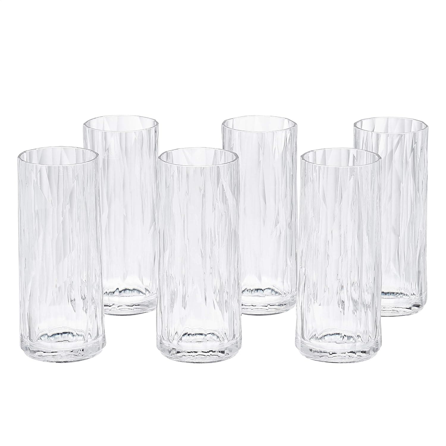AmazonCommercial Plastic 8.45 fl Oz. Tumbler Superglass - Set of 6