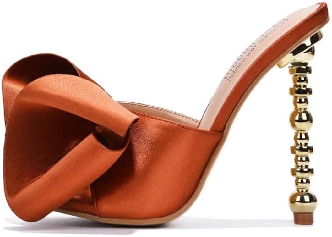 Cape Robbin Salsa Sexy High Heels for Women, Oval Open Toe Shoes Heels