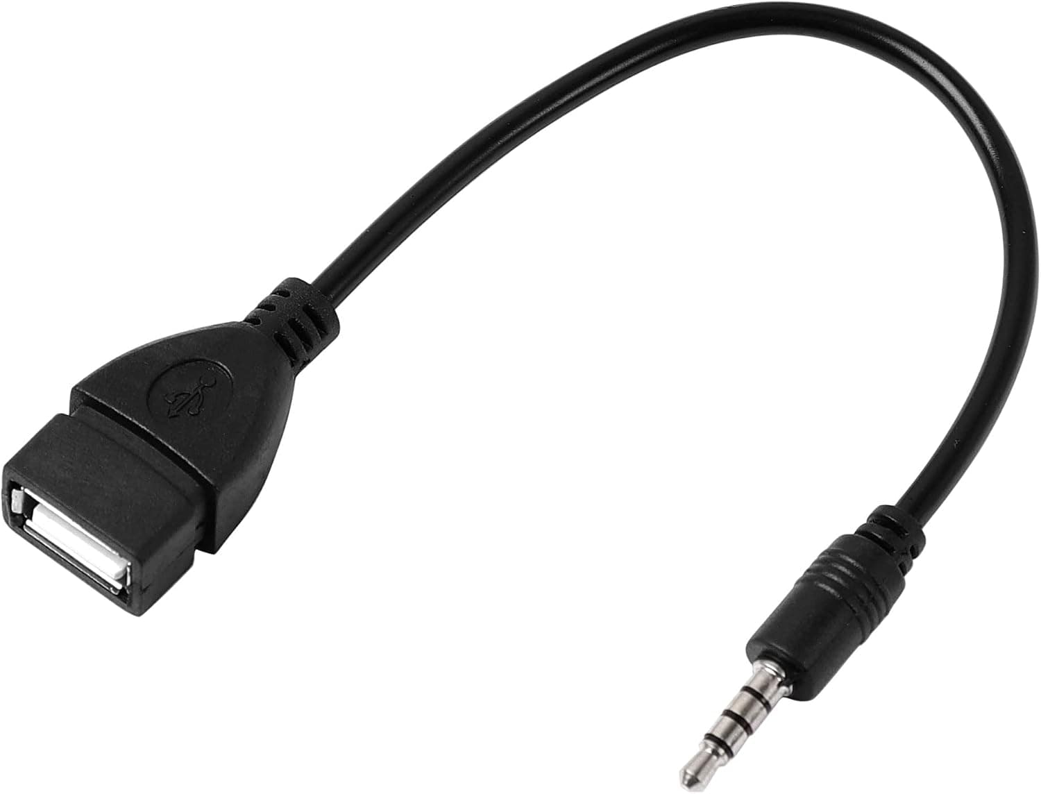 uxcell USB 2.0 Female to AUX 3.5mm Male Jack Connector Data Charge Cable