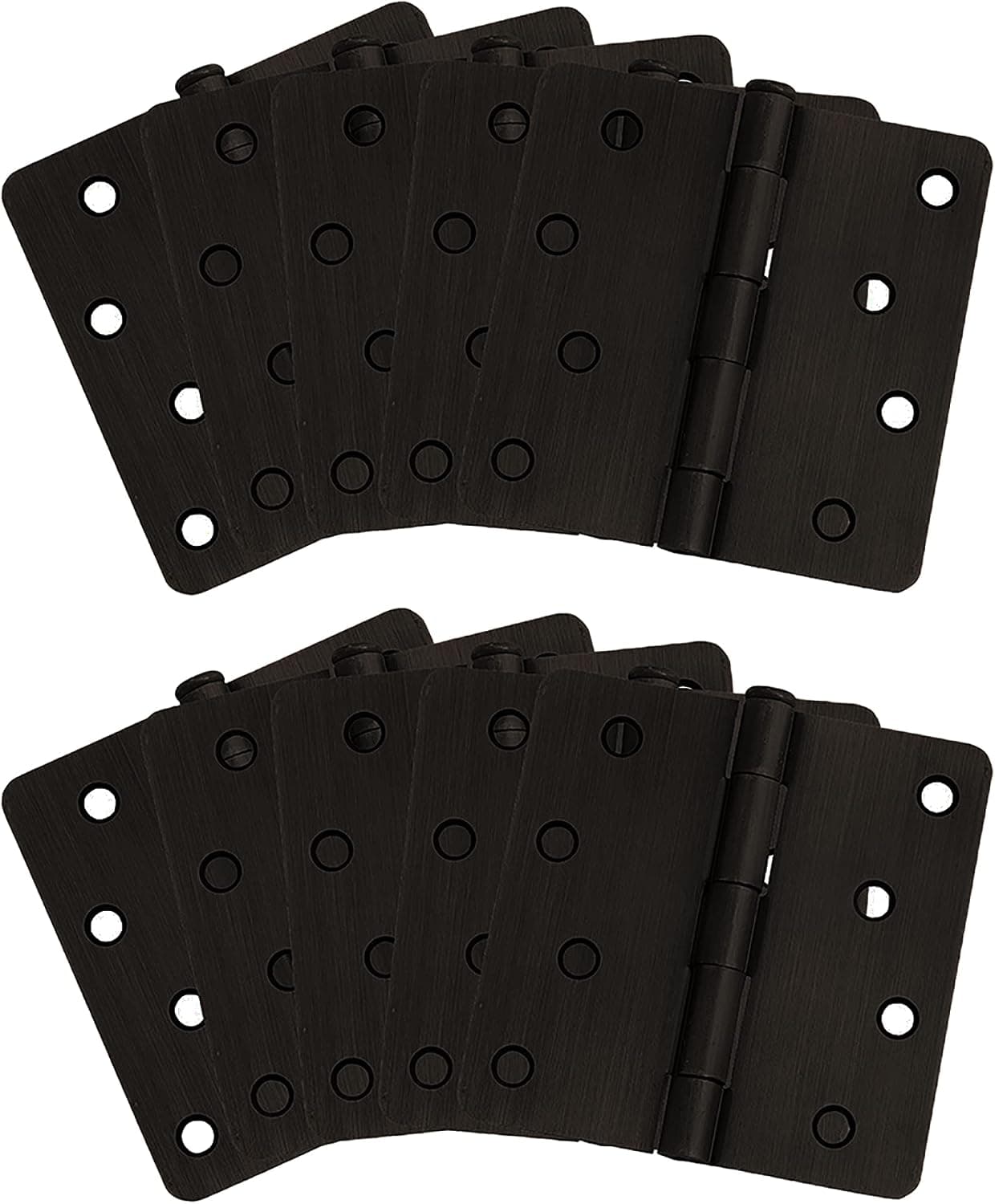 Design House 181560 10-Pack Hinge 4", Oil Rubbed Bronze