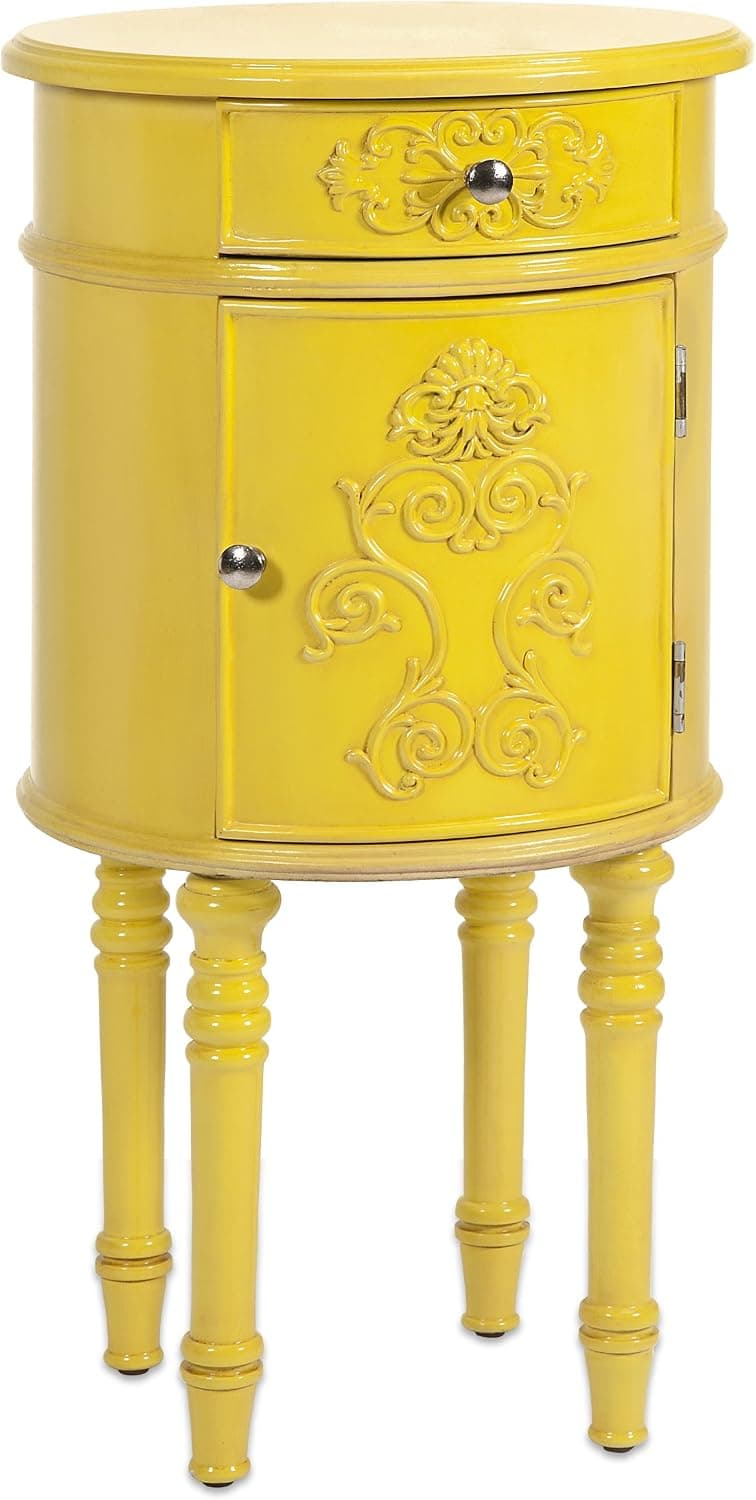 IMAX Hockney Lacquer Table, Yellow