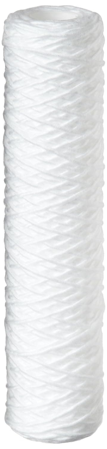Pentair Pentek CW-50 Sediment Water Filter, 10-Inch, Under Sink Polypropylene String-Wound Filter Cartridge, 10" x 2.5", 50 Micron