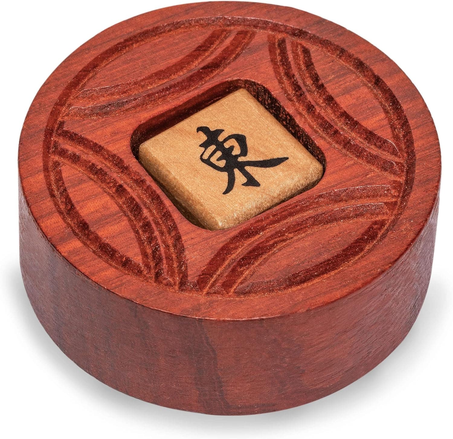 Yellow Mountain Imports Wooden Mahjong Bettor/Wind Indicator - Mahjong Accessory for Chinese or American Mahjong Play