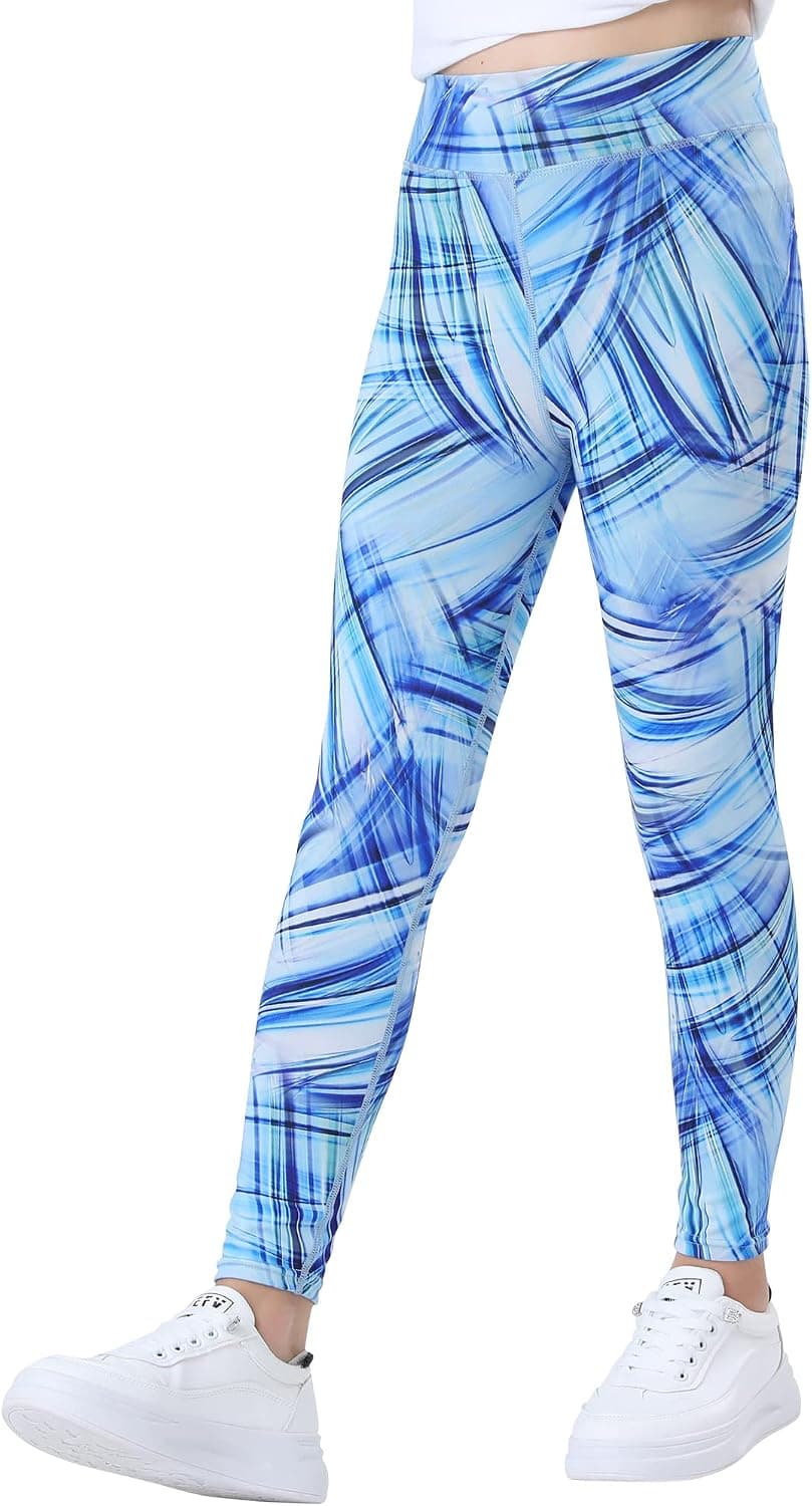 BIG ELEPHANT Leggings for Girls, Yoga Pants for Kids, Active Pants for Running (4-13 Years)