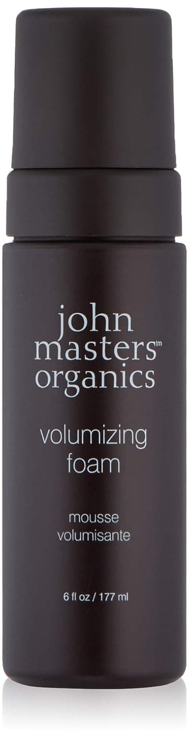 John Masters Organics - Volumizing Foam - All Natural Mousse for Hair, Lightweight, Volume Boosting, Anti-Frizz, Medium Hold - 6 oz