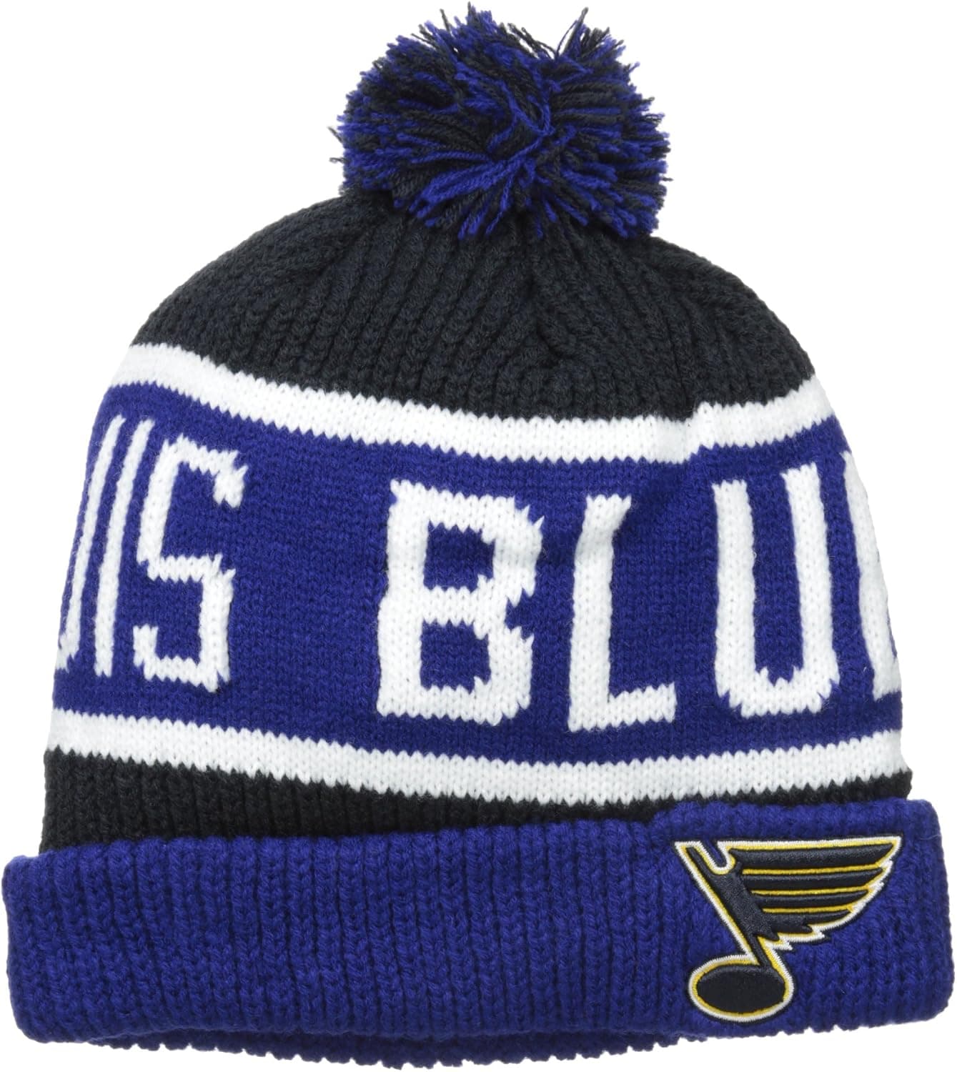 '47 NHL Adult Men's Calgary Cuff Knit Hat with Pom