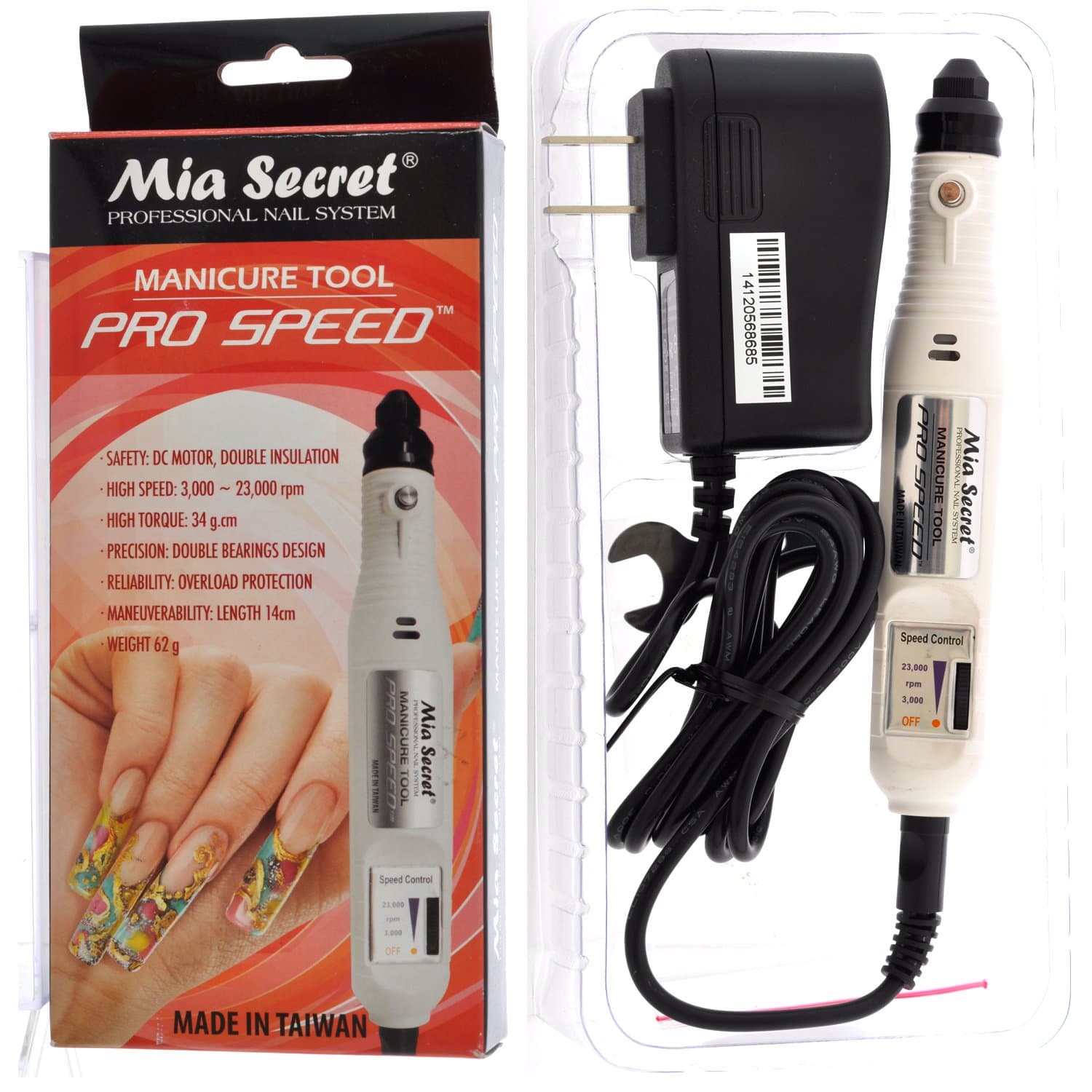 Mia Secret Pro Speed Manucure Drill Electric Nail Filing System - White