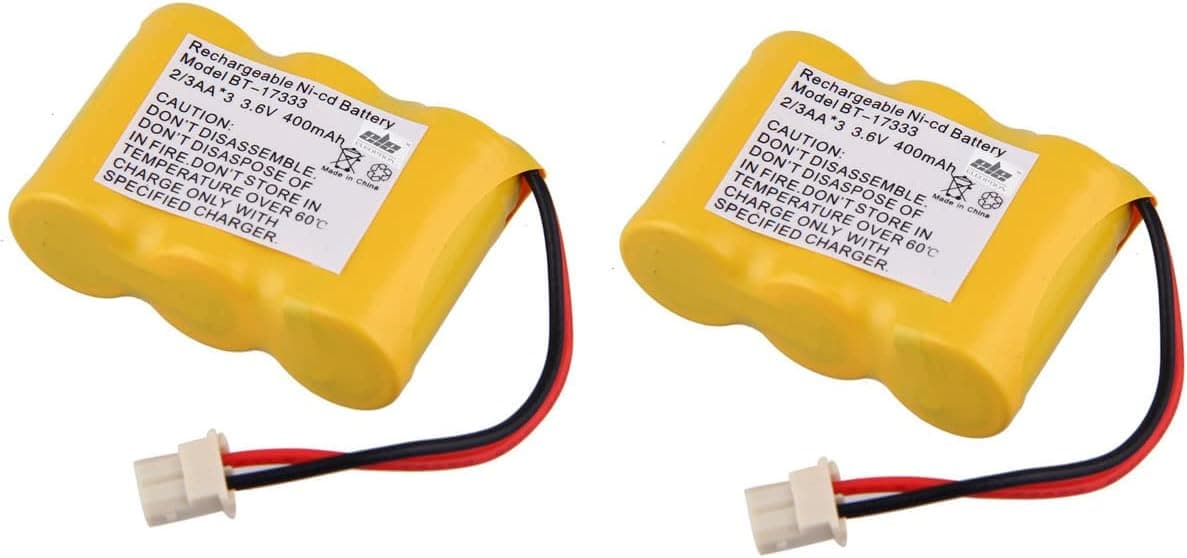 Cordless Phone Battery for 400mAh 3.6V Vtech BT-17333, BT-27333, CS2111, 01839, Sanyo : CLT3500, GESPCH06, Radio Shack: CS90174 12280731 23-956 23-9069 Novacell: 3MR600 2/3AA 3MR6002/3AA