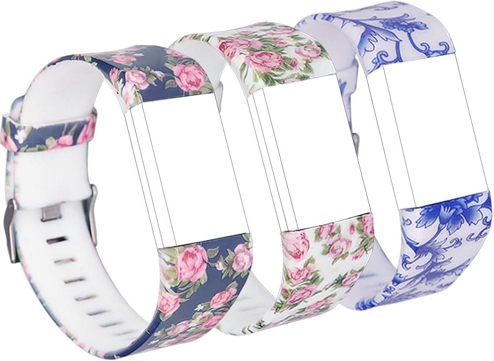 RedTaro Replacement Bands Compatible with Fitbit Charge 2, Fitbit Charge 2 Accessories Wristbands with Special Floral Edition