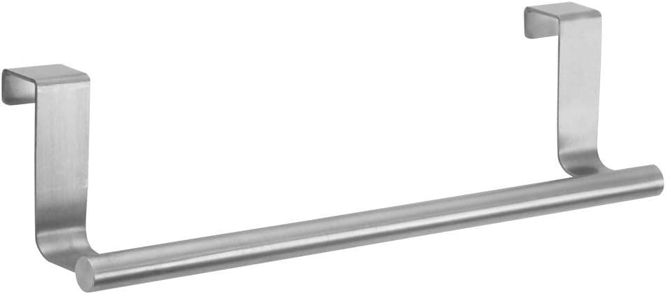 iDesign Forma Brushed Stainless Steel Over-the-Cabinet Towel Bar - 10.2" x 1.5" x 7"