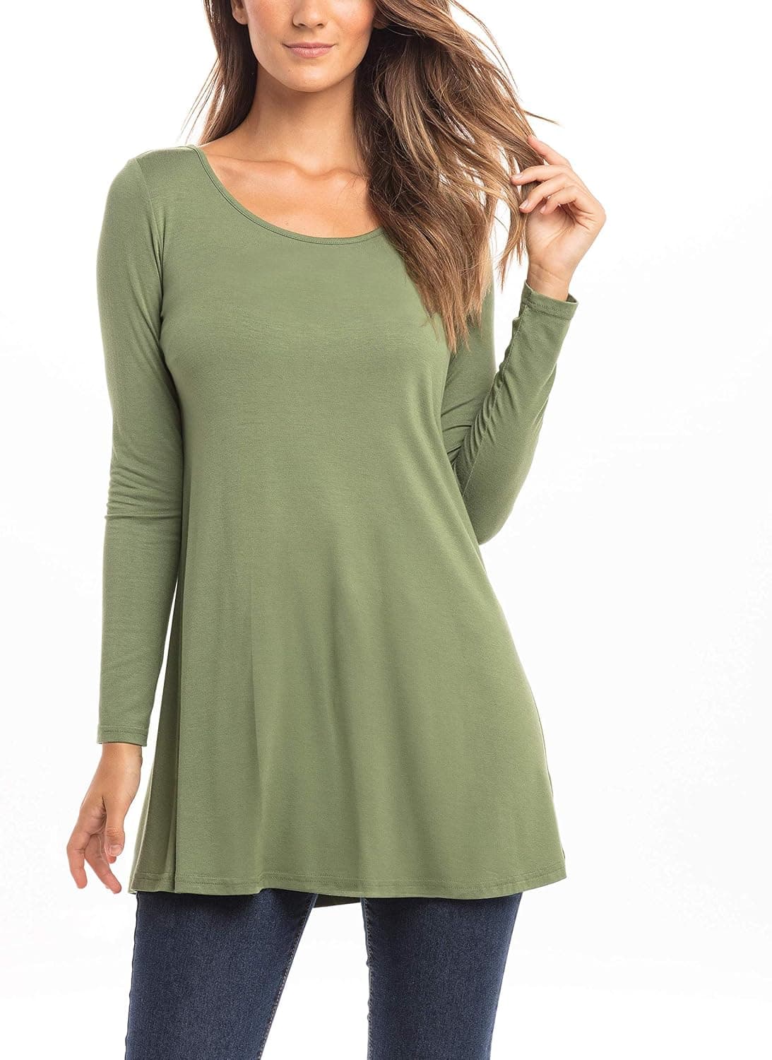 Bella Women's Designer Short & Long Sleeve Symmetrical Tunic