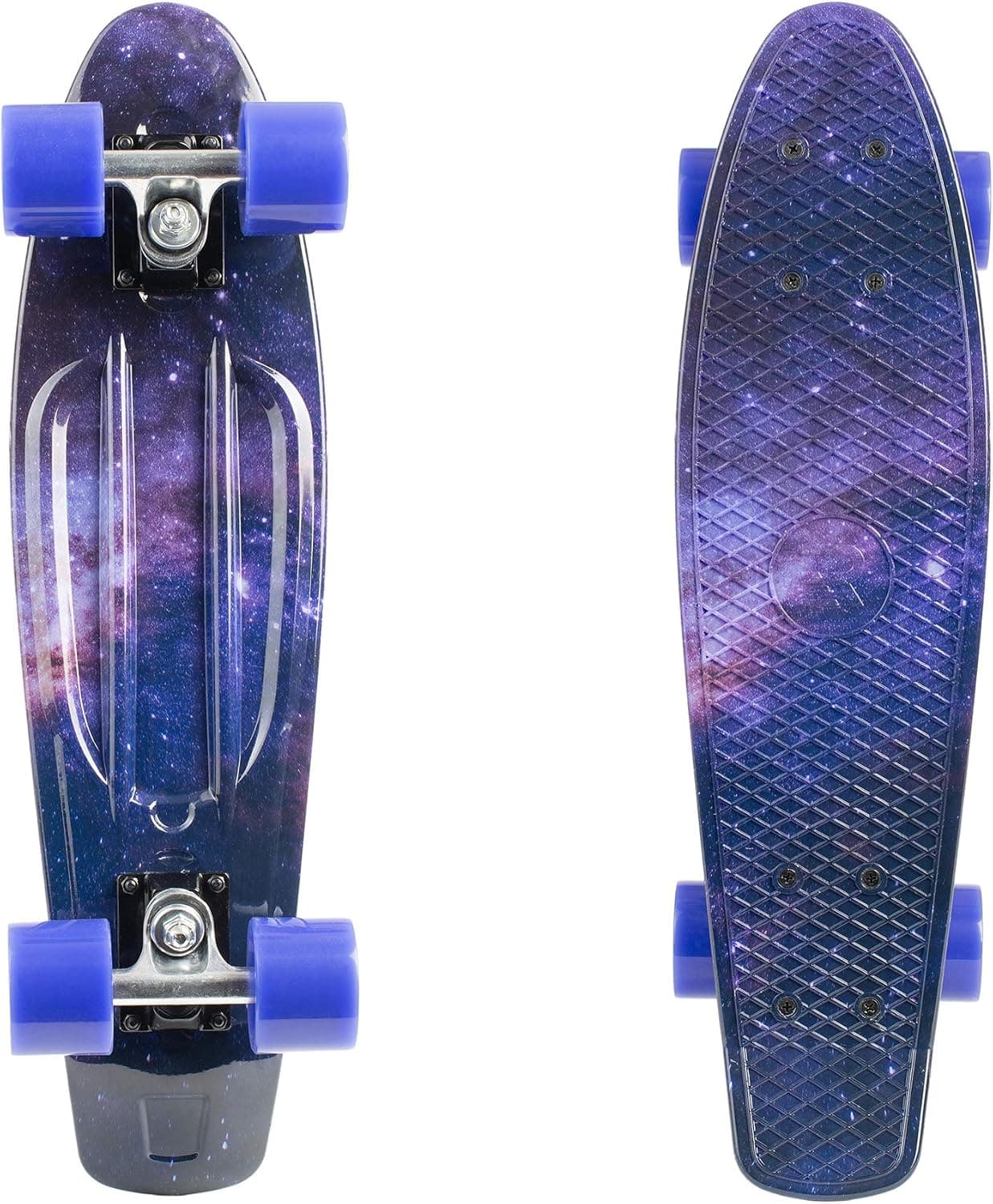 Retrospec Ten Toes Quip Complete Skateboard 22.5" Classic Plastic Mini Cruiser Skateboards.