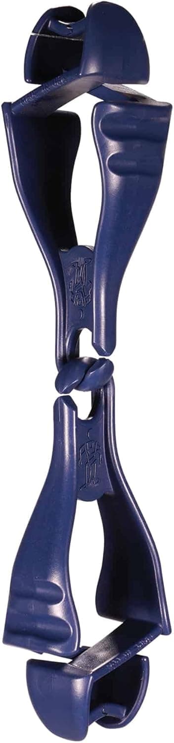 Ergodyne Squids 3400MD Metal Detectable Glove Grabber with Dual Clip Mount, Deep Blue
