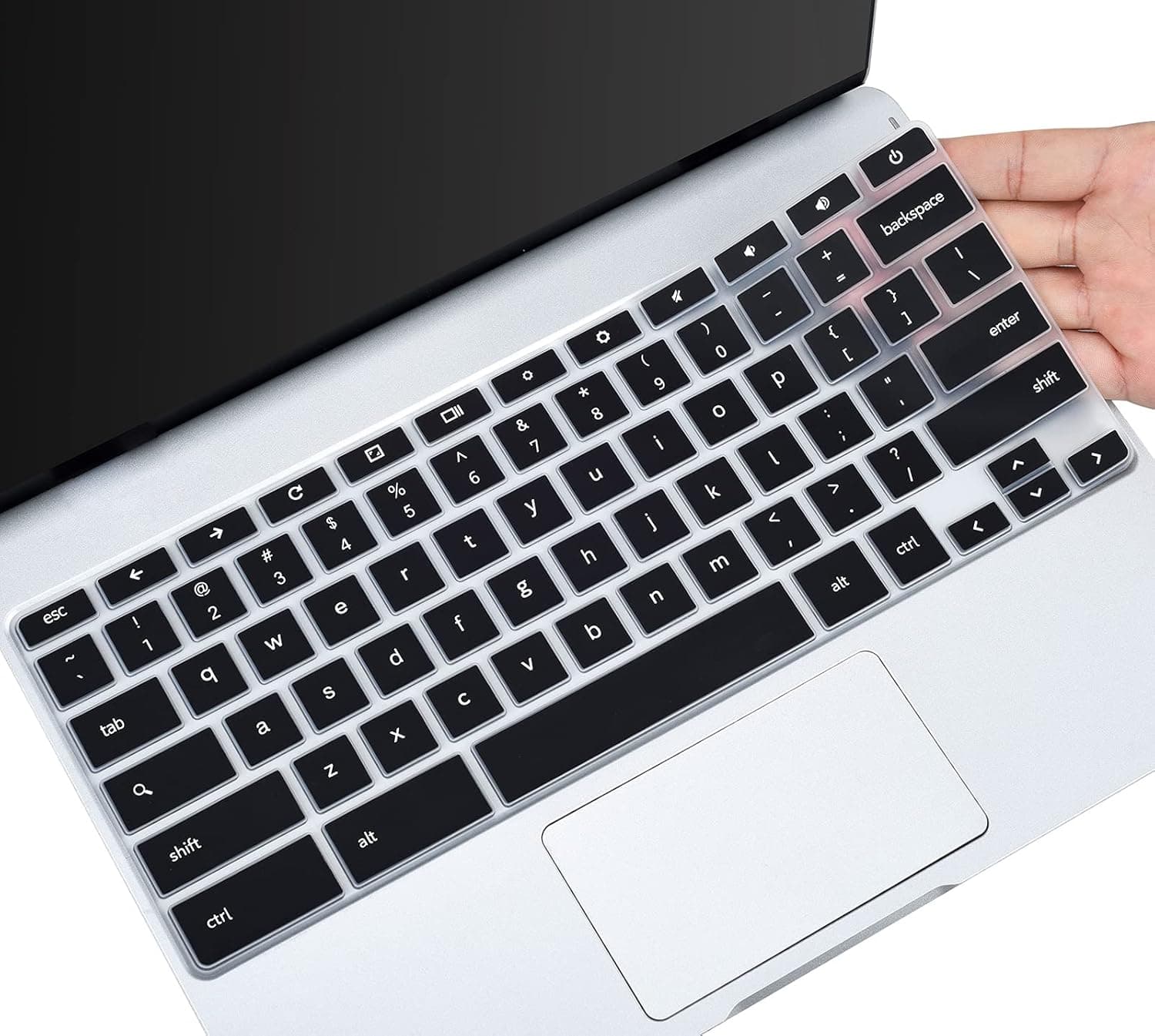 Keyboard Cover for Samsung Chromebook Plus 12.2 XE520QAB-K01US XE520QAB-K03US XE521QAB-K01US / Samsung Chromebook Plus V2 2 in 1, Black