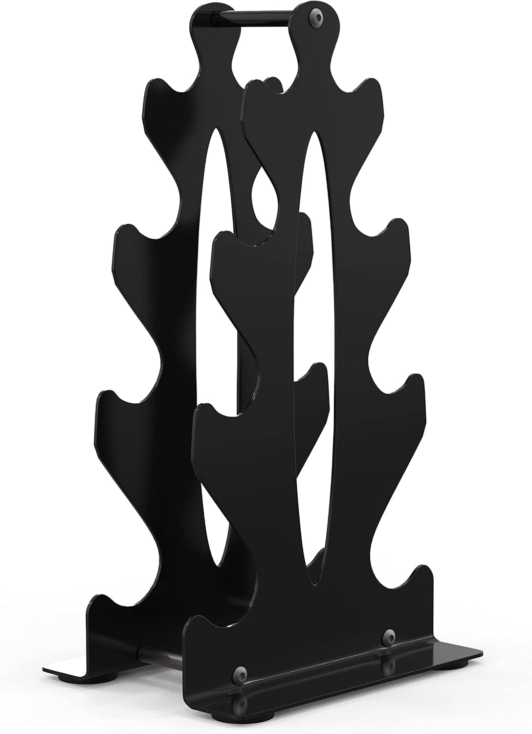 Compact Dumbbell Rack, Stand Only, 4 Tier Weight Rack for Dumbbells Weighing Up To 15 lb Each - 14.60 Inches Tall by 7.90 Inches Wide Dumbbell Storage Rack, Dumbellsweights Rack for Home Gym Storage