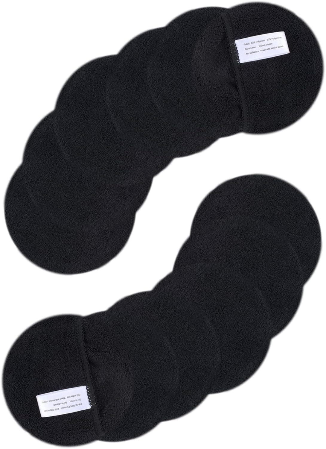SUNLAND Reusable Makeup Remover Pads for Face,Eyes,Lips Microfiber Face Cleansing Gloves Washable Makeup Remover Cloth with Laundry Bag Rounds Pads