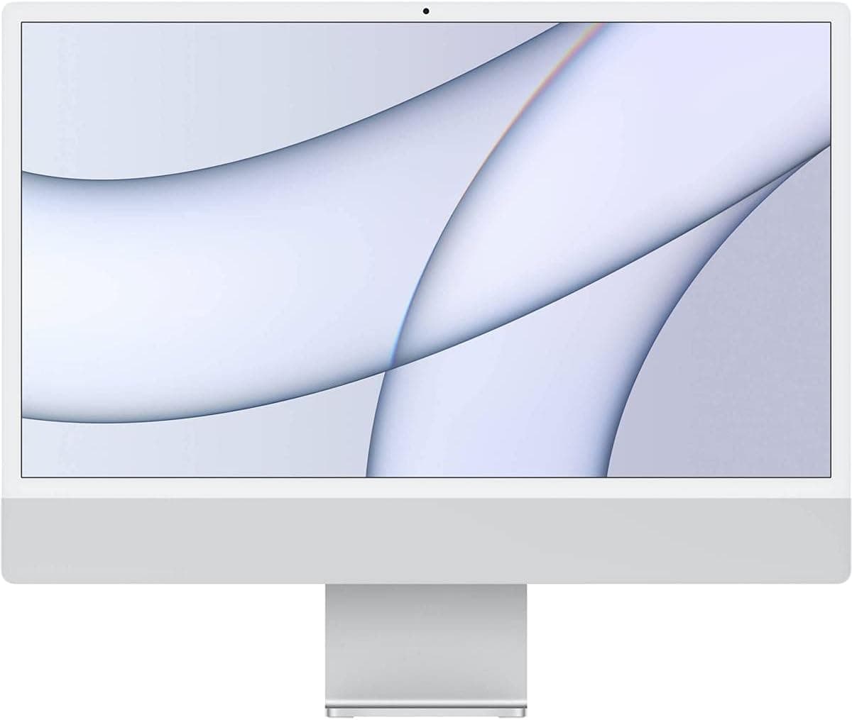 Apple iMac 24" with Retina 4.5K Display, M1 Chip with 8-Core CPU and 8-Core GPU, 16GB Memory, 1TB SSD, Gigabit Ethernet, Magic Keyboard with Touch ID and Numeric Keypad, Silver, Mid 2021