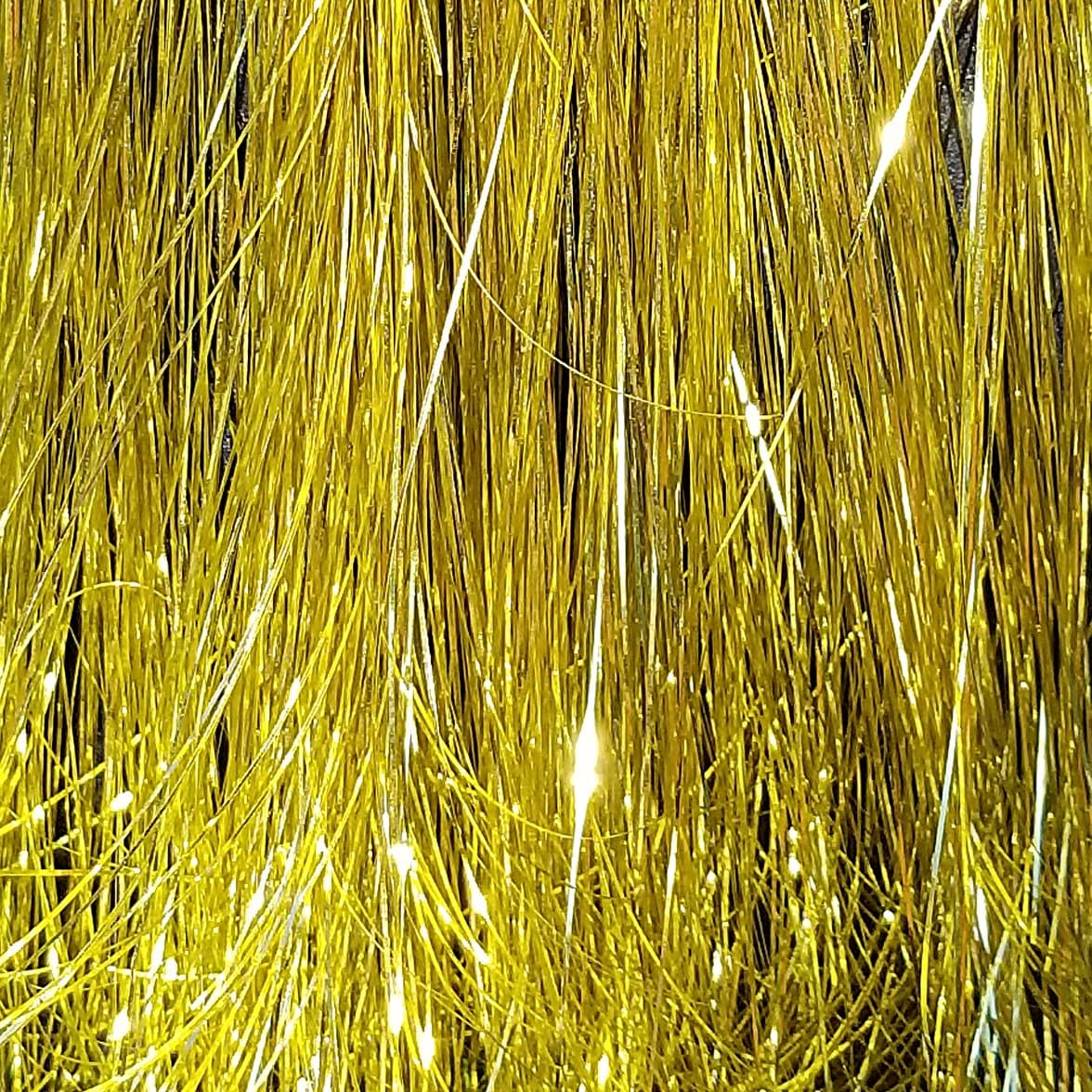 40" Hair Tinsel 100 Strands (24K Gold)