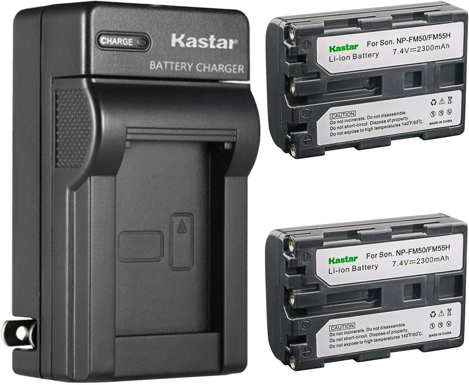 Kastar 2-Pack Battery and AC Wall Charger Replacement for Sony DCR-TRV11, DCR-TRV12, DCR-TRV14, DCR-TRV15, DCR-TRV16, DCR-TRV17, DCR-TRV18, DCR-TRV19, DCR-TRV20, DCR-TRV22, DCR-TRV23, DCR-TRV24