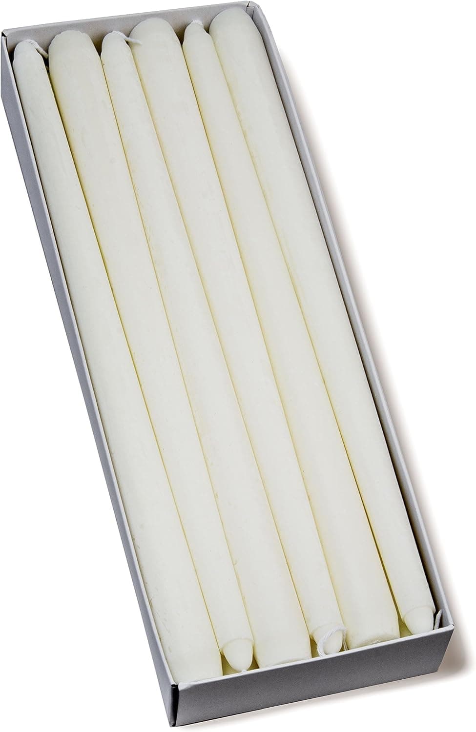 Harmonic Blossom 10" Dripless Taper Candles 12 Pack – Ivory Unscented, Smoke Free, 6-7 Hour Burn Time - Decorative Candles for Home, Restaurant, Party and Event Table Decoration