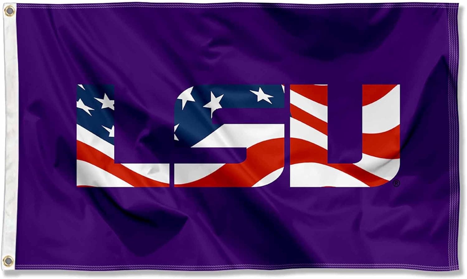 Louisiana State LSU Tigers Patriotic Flag